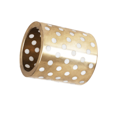 Shock Resistance Oil Lubricated Brass Bearing Bushing Up To 300.C DIN 1850/ISO4379