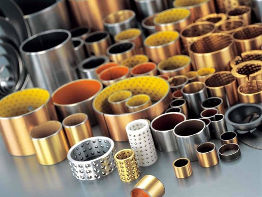 DIN 1494 / ISO 3547 Wrapped Composite Sliding Bearing Tin - plated steel  Bushing Strips Maintanance - free